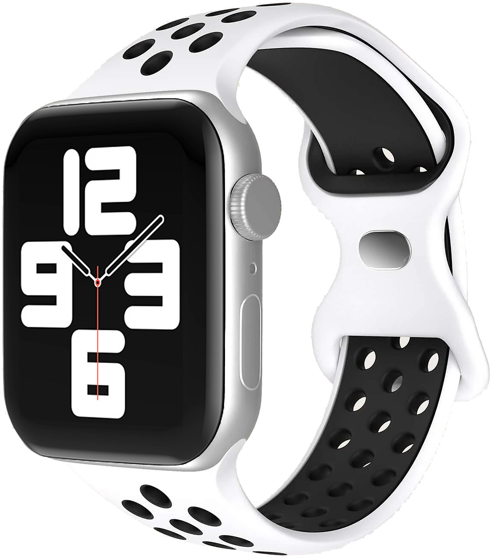 Thumbnail: WP Dual Watch Strap Bundle - Navy/White - For 42-49mm