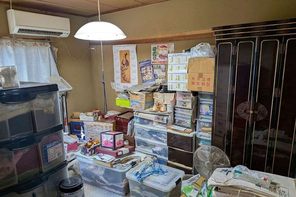 愛知県で行った実家の片付け前の室内風景