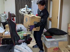 一宮市で行った遺品整理作業前の室内の様子