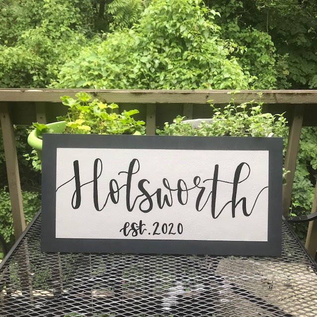 Thumbnail: Last Name Sign