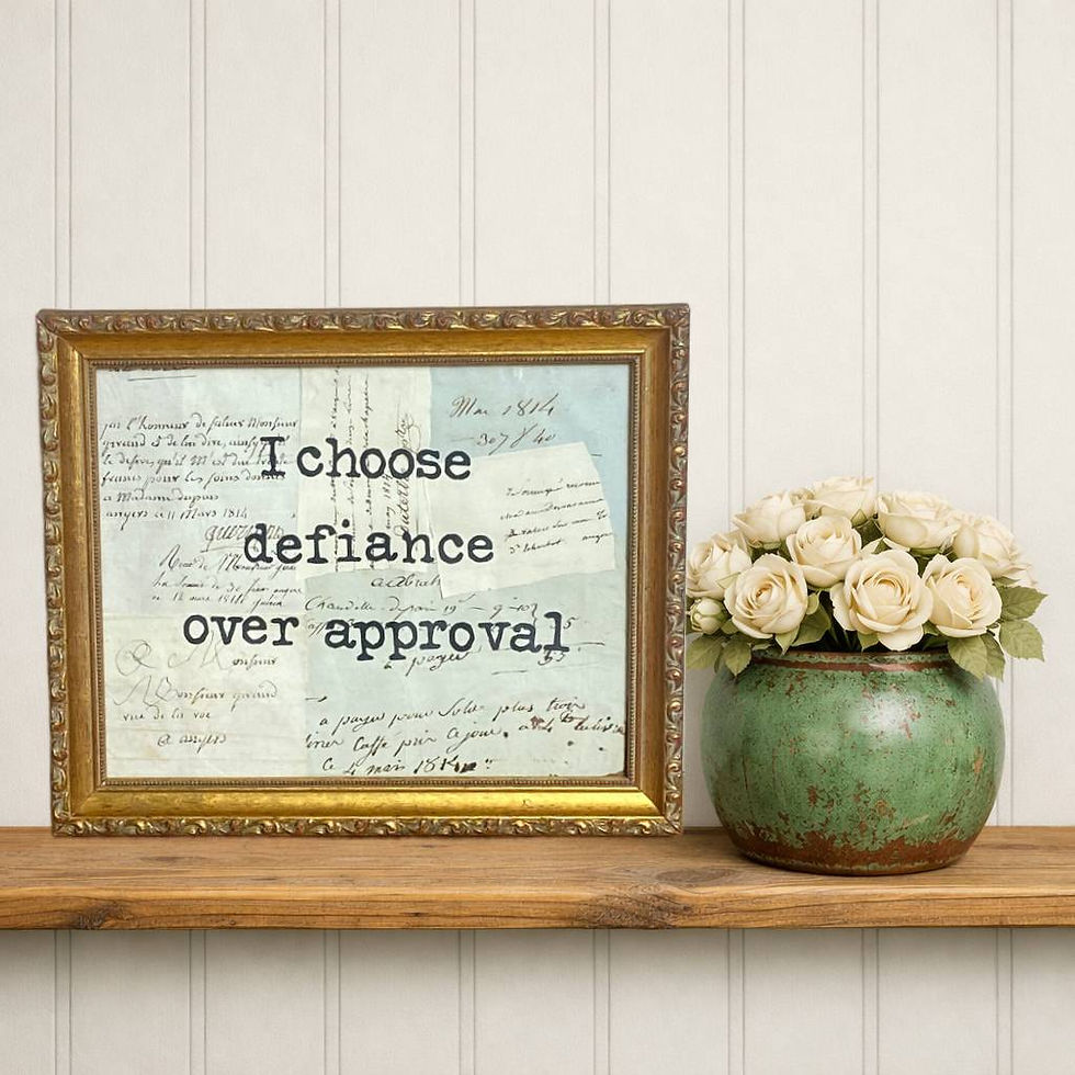 Thumbnail: i choose defiance over approval