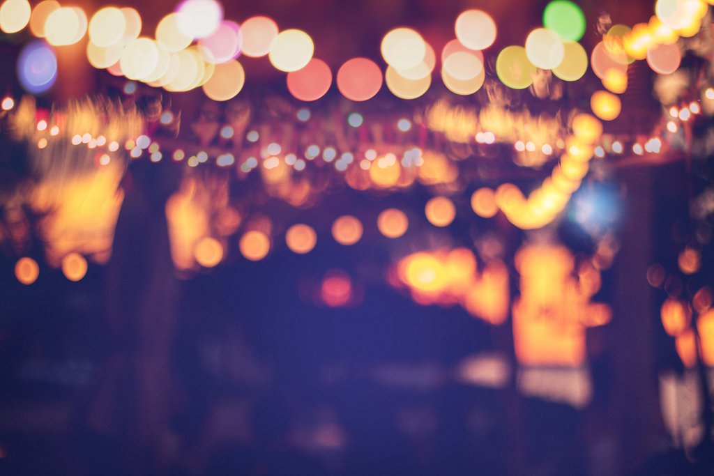 celebration with lights
