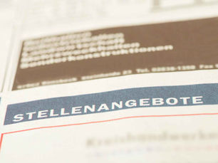 Bild einer Stellanzeige