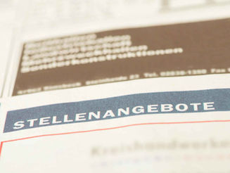 Bild einer Stellanzeige