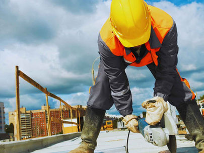 Arbeiter auf einer Baustelle