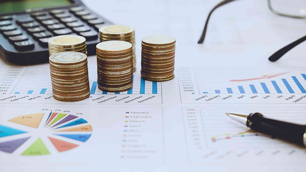 picture of money coins and a calculator