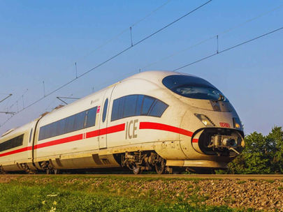 picture of german border crossing train (ICE)