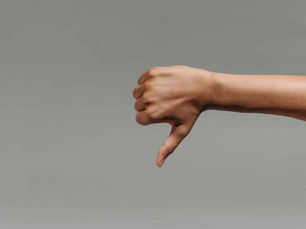 thumbs down