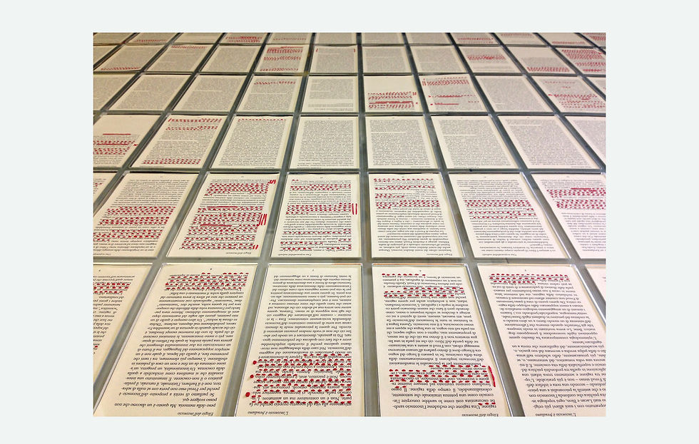 Opere d’arte. Arte e ricamo e libri giulia brindelli artista Milano