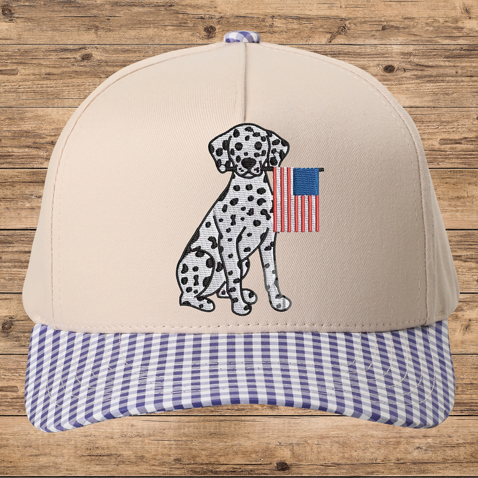 Thumbnail: Dalmation Patriotic Embroidered Hat