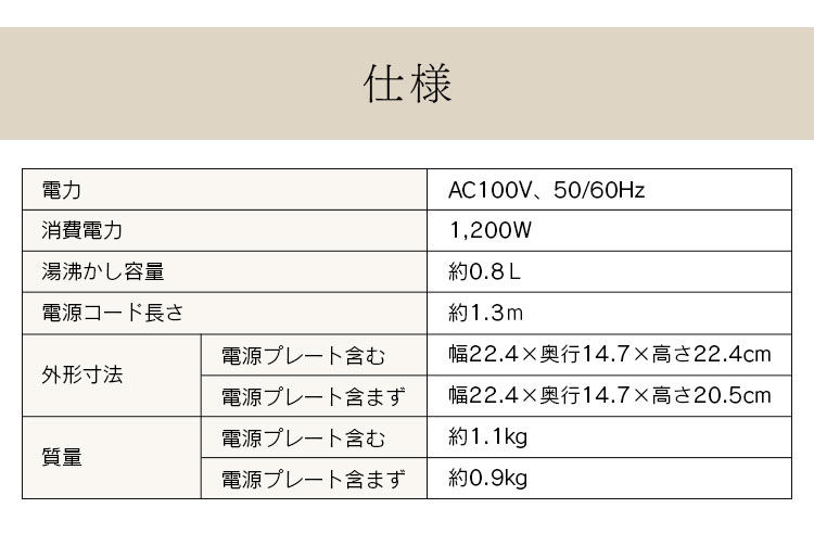 サムネイル： アイリスオーヤマ 電気ケトル IKET-800-W