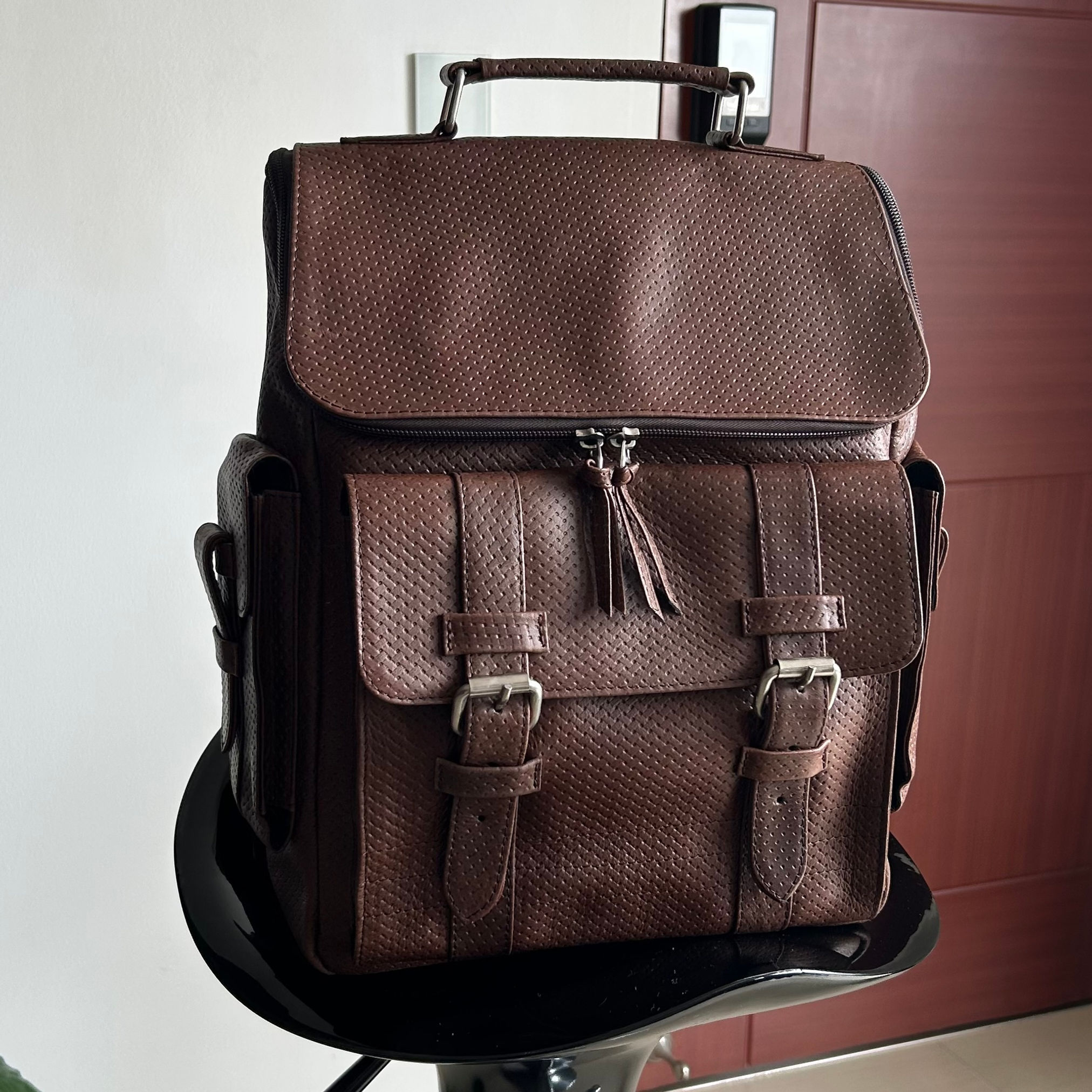 Morral CUERO c. Cafe puntos