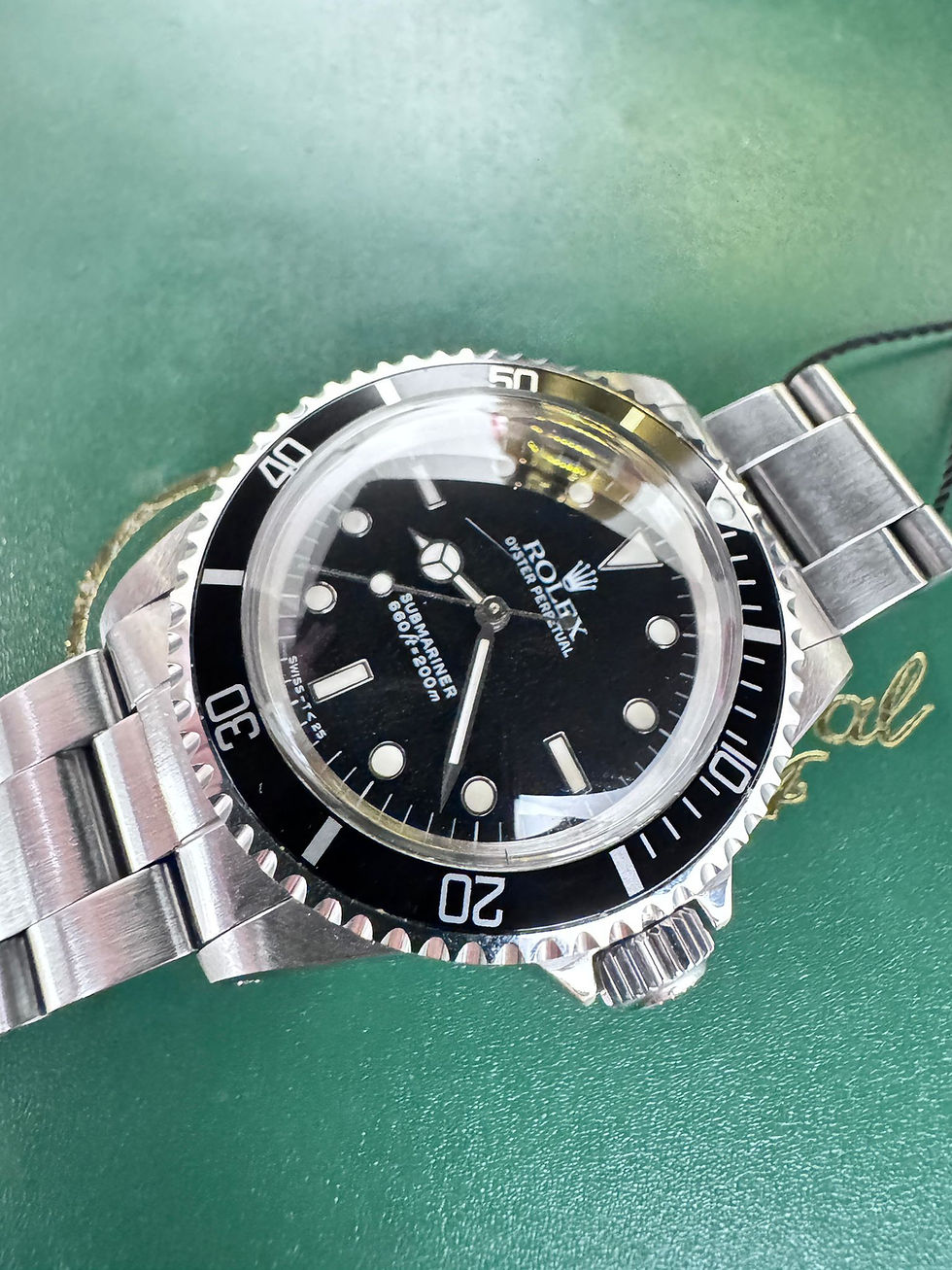 Thumbnail: 🌈🌈Vintage Rolex Submariner 5513💛T25釘框蜘蛛網紋面💛VU2858（廣華街店）