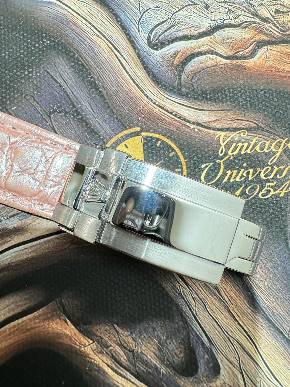 Thumbnail: 🌈🌈Vintage Rolex Daytona 16519❤️❤️原裝粉白色貝殼面 連原裝白金扣 淨錶 ❤️❤️1018CC（廣華街店）