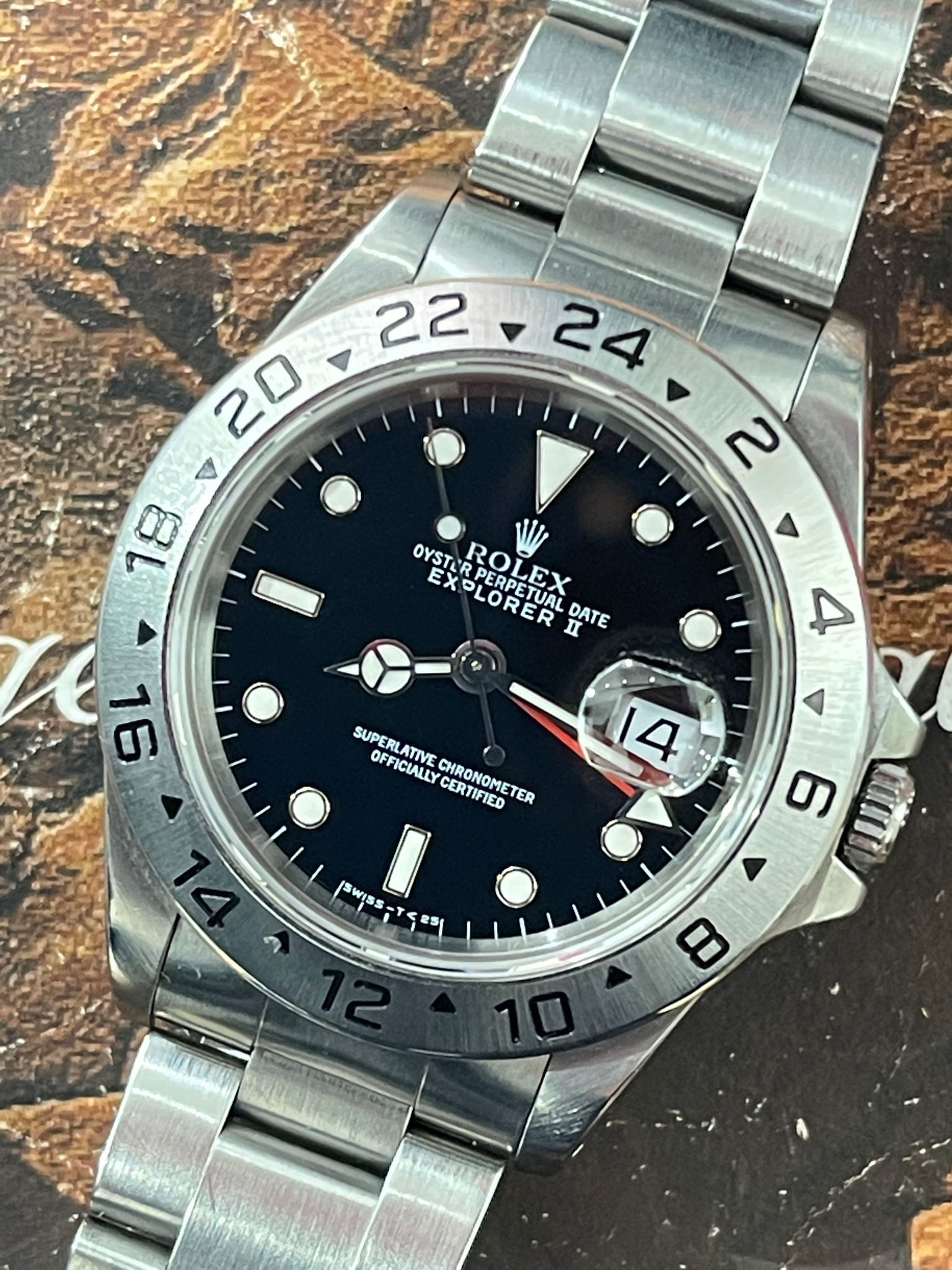 🌈🌈🔥低玩價🔥淨錶 T<25黑面 原裝78790鋼帶🥰👔Vintage Rolex EXP 2 16570👔VU41(旺角店)