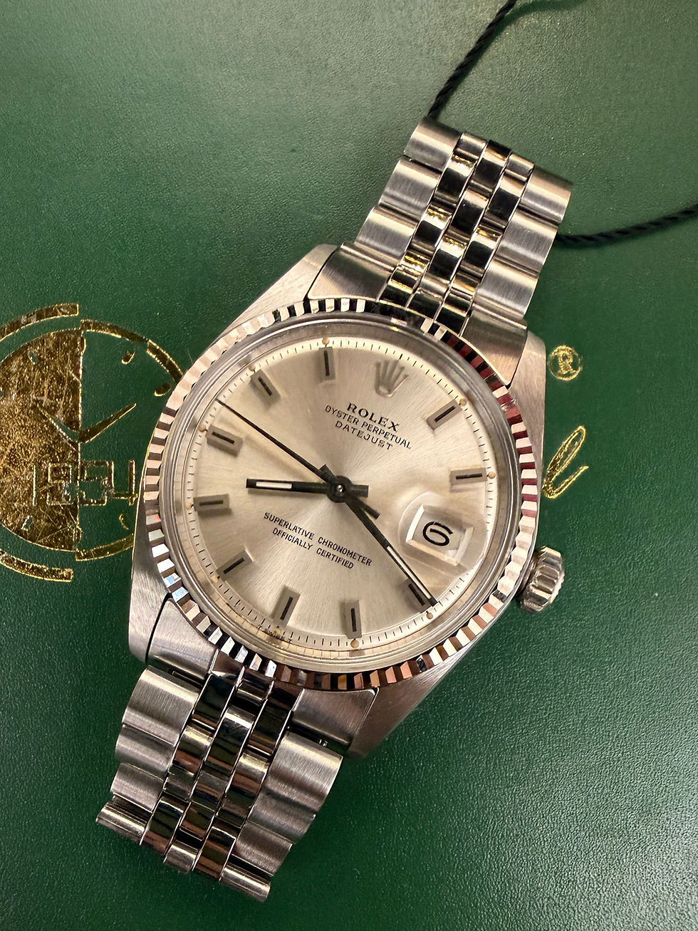Thumbnail: 🌈🌈Vintage Rolex DateJust 1601🤍極罕有ROLEX 勞力士實驗面 短釘框字🩶VU3005（廣華街店）