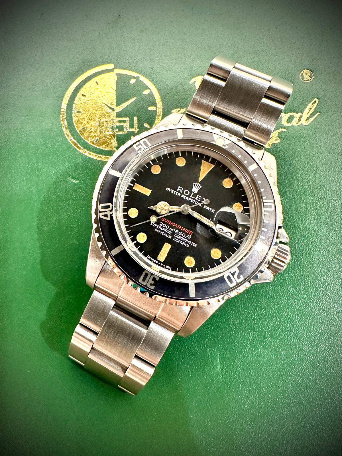 🌈🌈Vintage Rolex Subariner 1680⚓原裝灰圈黑T<25藥膏面 單紅❤️VU2994(廣華街店)