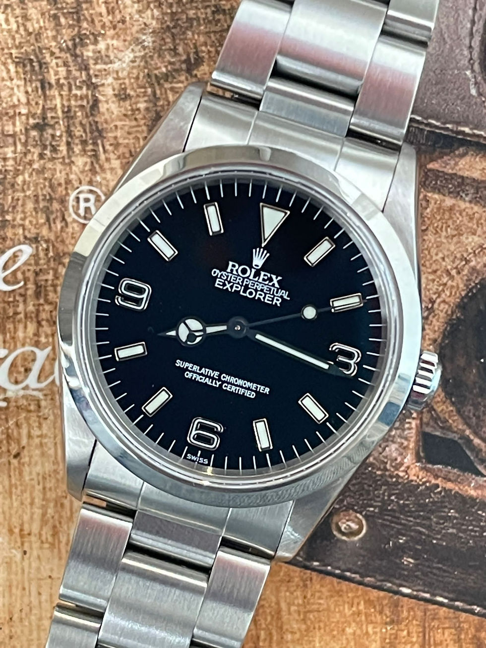 🌈🌈 Rolex Explorer 1 14270 原裝單Swiss黑面 36mm 淨錶👔KCB342(旺角店)