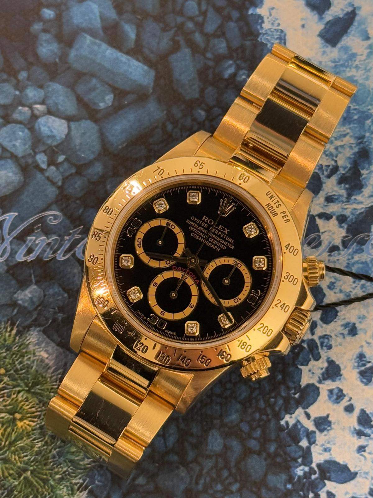 🌈🌈原裝黑面鑽石字🖤Vintage Rolex Daytona 16528💎連原裝18K黃金78398運動型帶🏎淨錶 40mm👍🏻987C(廣華街