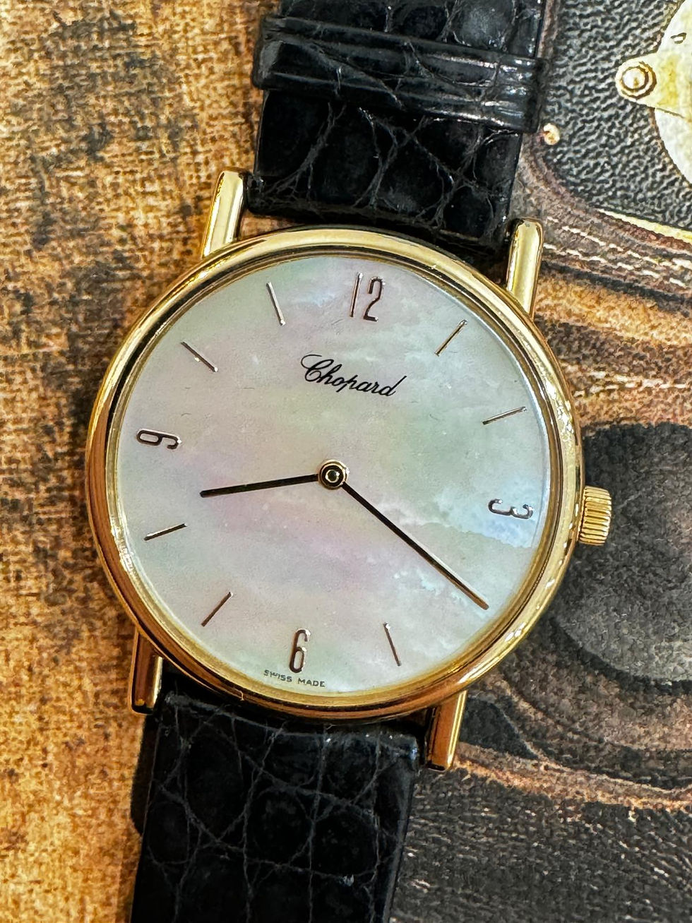🌈🌈Chopard Classic 16/3154🐚原裝彩貝殼面 34mm 手動上鏈 淨錶🐚629C(廣華街店)