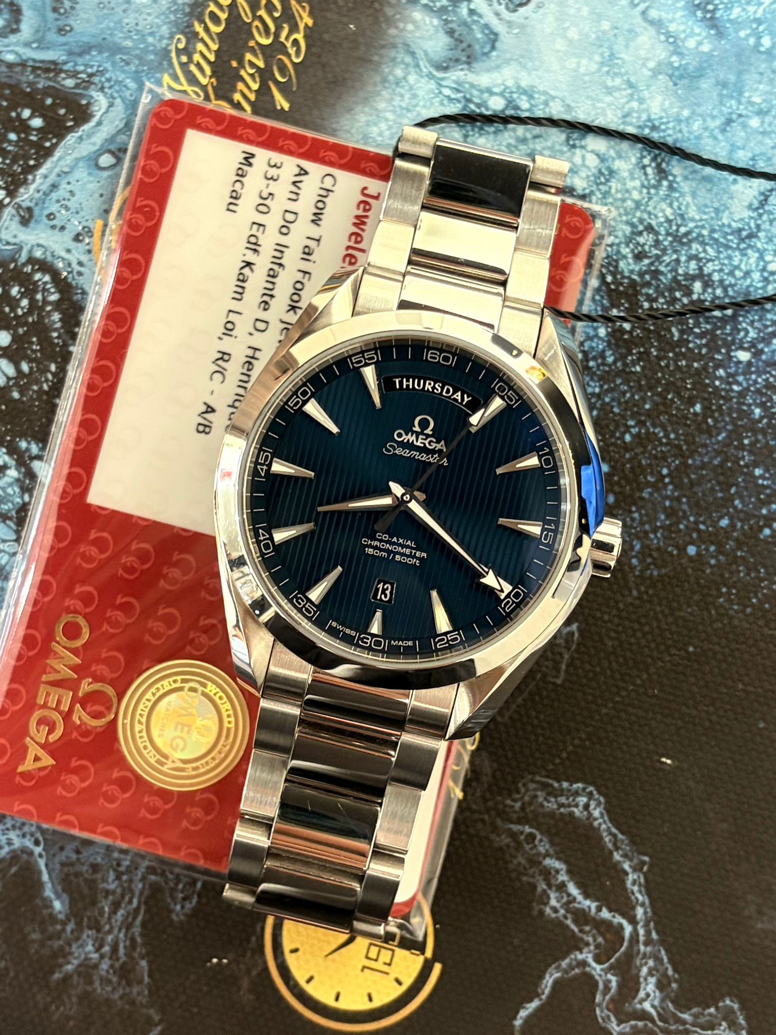 🌈🌈♎️OMEGA Seamaster 23110422203001 ♎️全鋼Date-day款式💙VU2595(廣華街店)