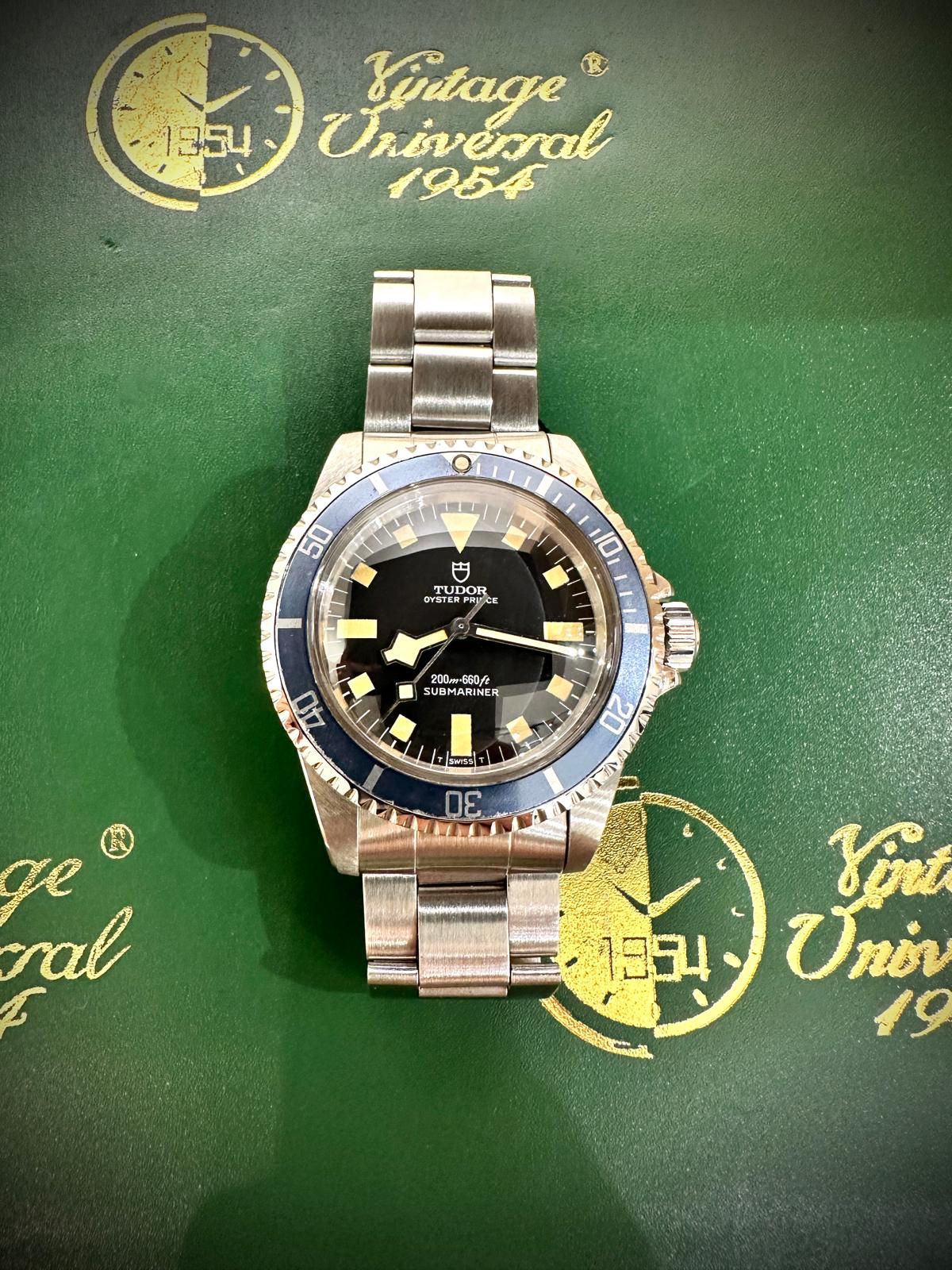 🌈🌈Vintage Tudor Submariner 94010💙原裝藍圈藥膏面斧頭針 勞的勞底 淨錶🌈VU2990(廣華街店)