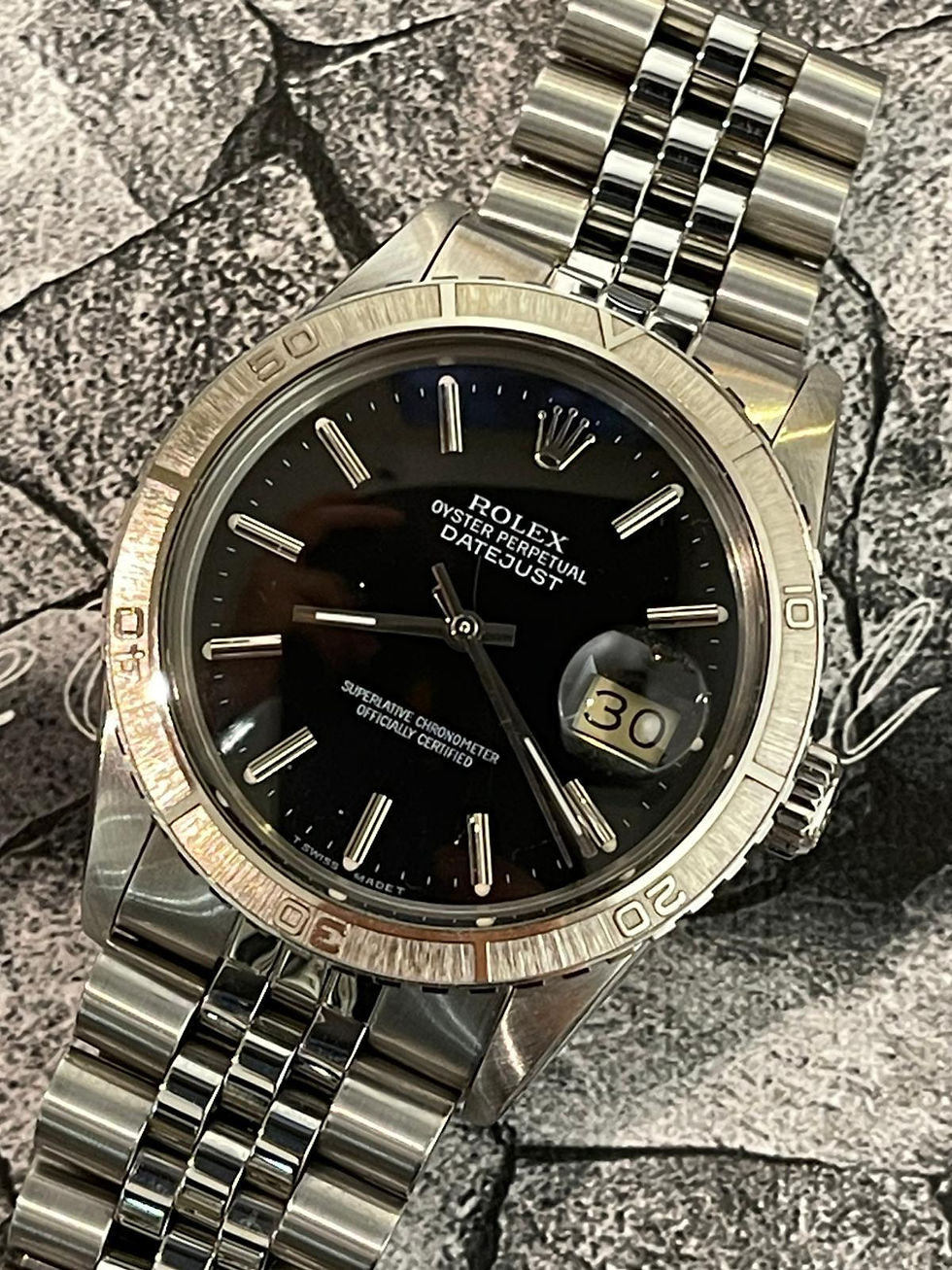 🌈🌈Vintage Rolex Datejust 16250罕有型號 古味濃郁🐅爬山虎🐅原裝Rolex黑面🍯VU1365(廣華街店)