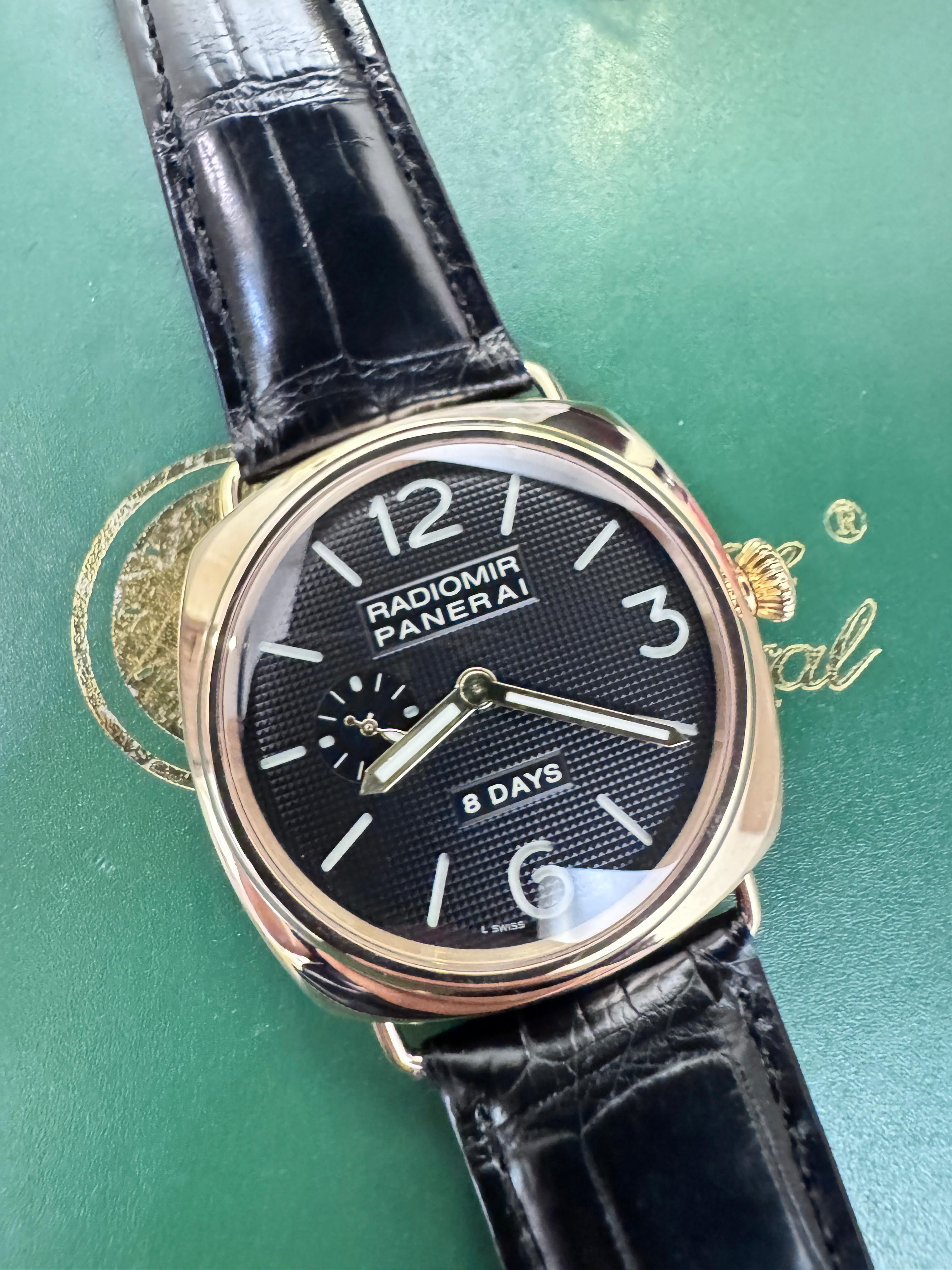 🌈🌈Panerai Radiomir Pam00197🖤原裝黑色巴黎釘紋面🖤C2038(廣華街店)