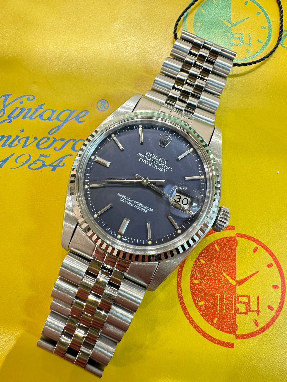 Vintage Rolex Datejust 16014 原裝紫藍實色面BW2233