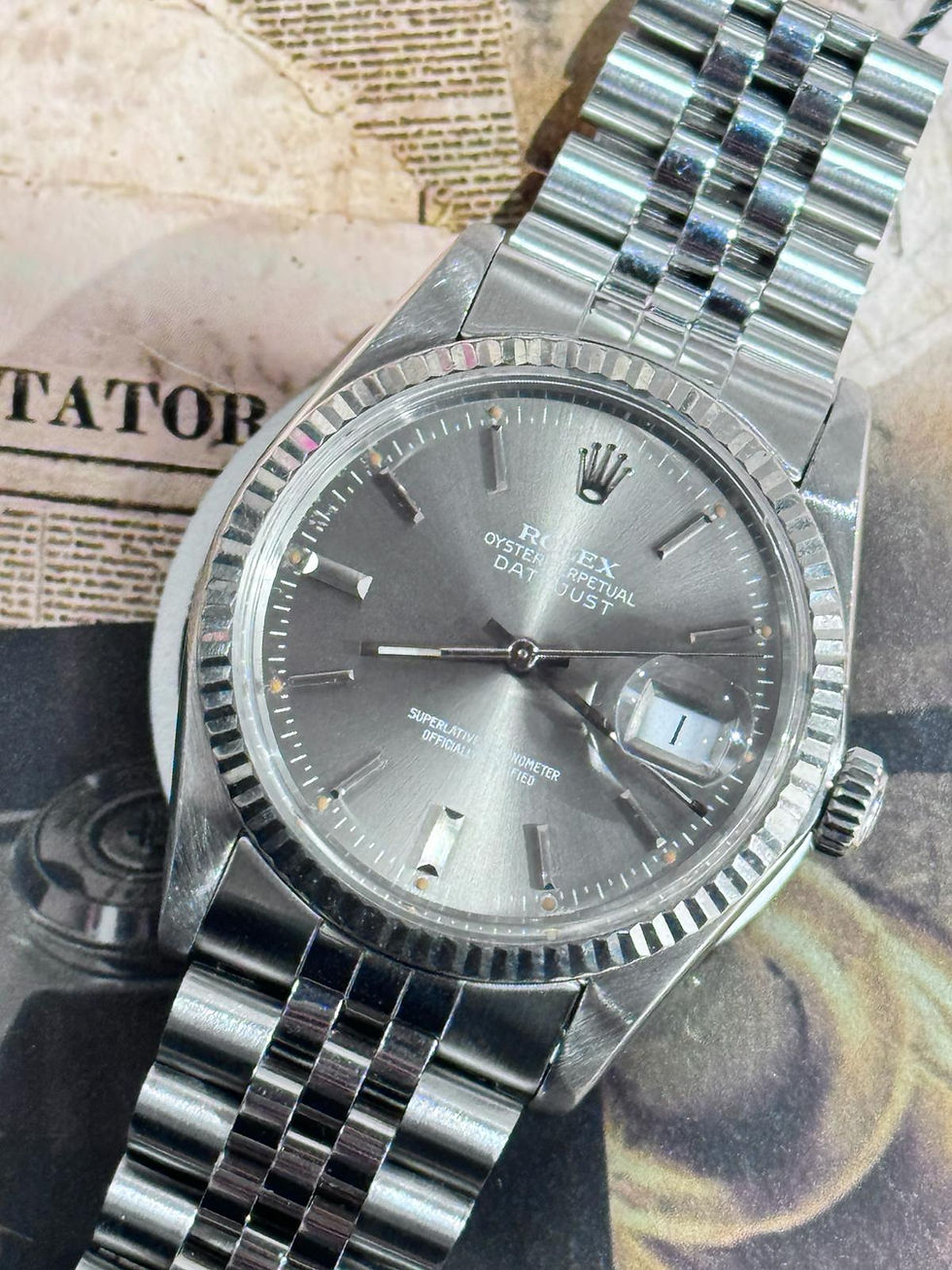 🌈🌈原裝灰面 淨錶🥰🥰👔Vintage Rolex Datejust 16014 👔379KK(旺角店)