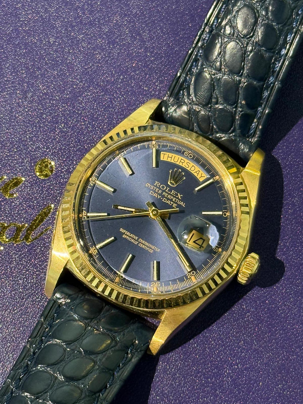 🌈🌈Vintage Rolex DayDate 1803💜原裝紫藍面 淨錶頭💙狀態一流👍🏻VU1875(廣華街店)