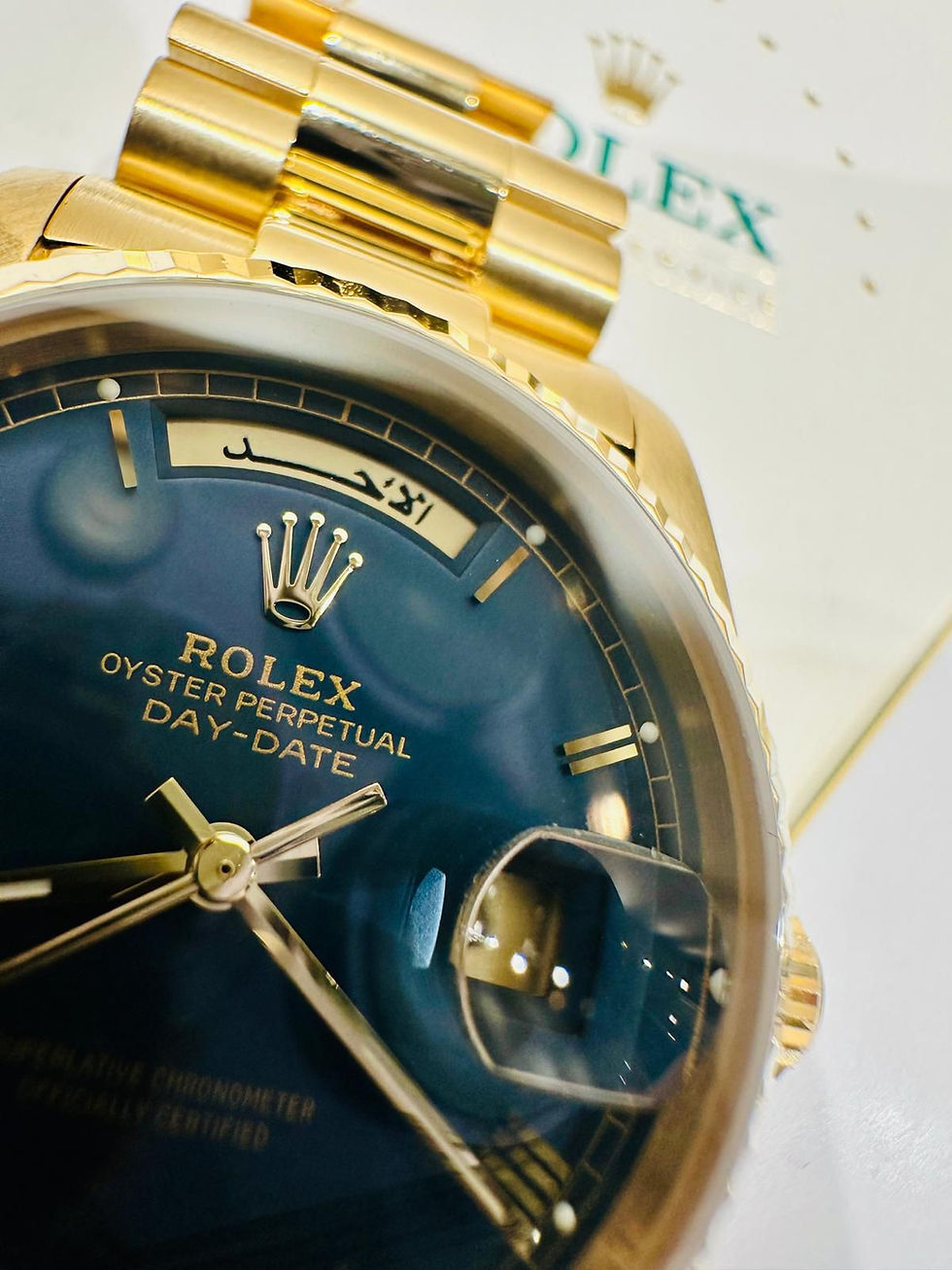 Thumbnail: 🌈🌈Vintage Rolex DayDate 18038💙原裝藍面羅馬字💙VU2935（廣華街店）