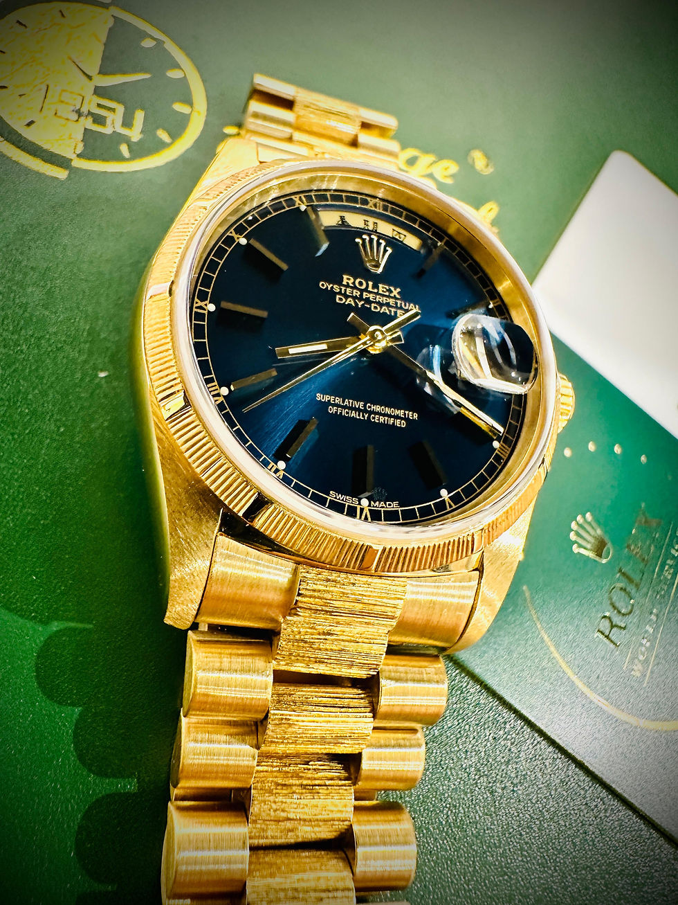 Thumbnail: 🌈🌈Vintage Rolex DayDate 18248💙原裝藍色面路軌羅馬字 連NFC卡💳C1959（廣華街店）