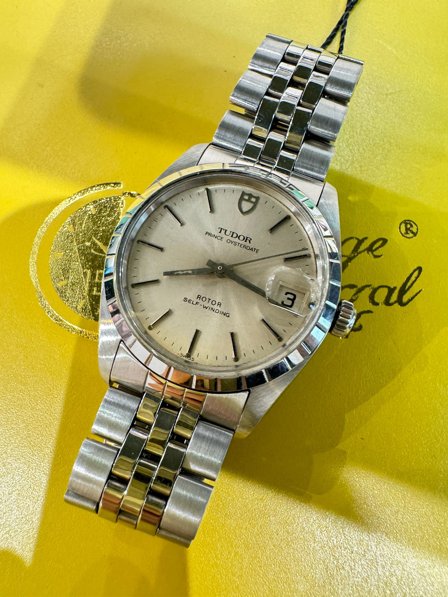 Tudor Prince Date 75000 原裝銀色面 罕有竹節圈 BW2264