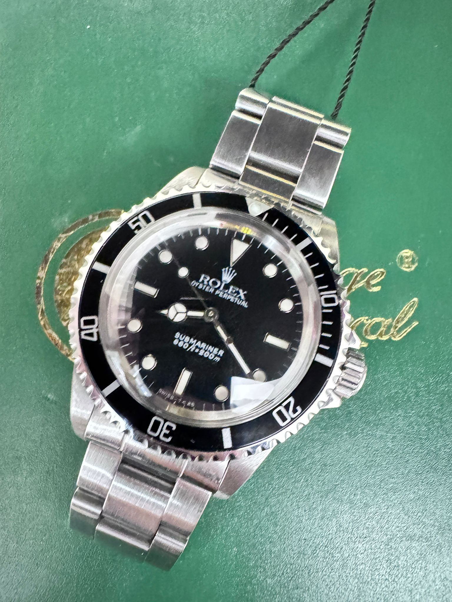 🌈🌈Vintage Rolex Submariner 5513💛T25釘框蜘蛛網紋面💛VU2858（廣華街店）