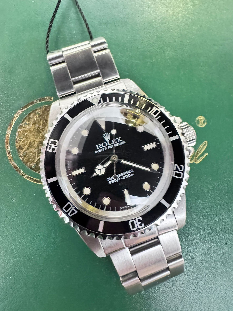 Thumbnail: 🌈🌈Vintage Rolex Submariner 5513💛T25釘框蜘蛛網紋面💛VU2858（廣華街店）