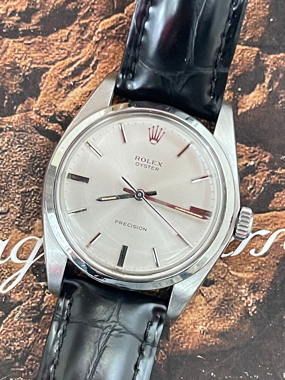 🌈🌈Vintage Rolex Oyster 6426🤍🤍光頭圈 原裝銀面 34mm 淨錶 🤍手上鏈機芯 👍🏻KCB256(旺角店)