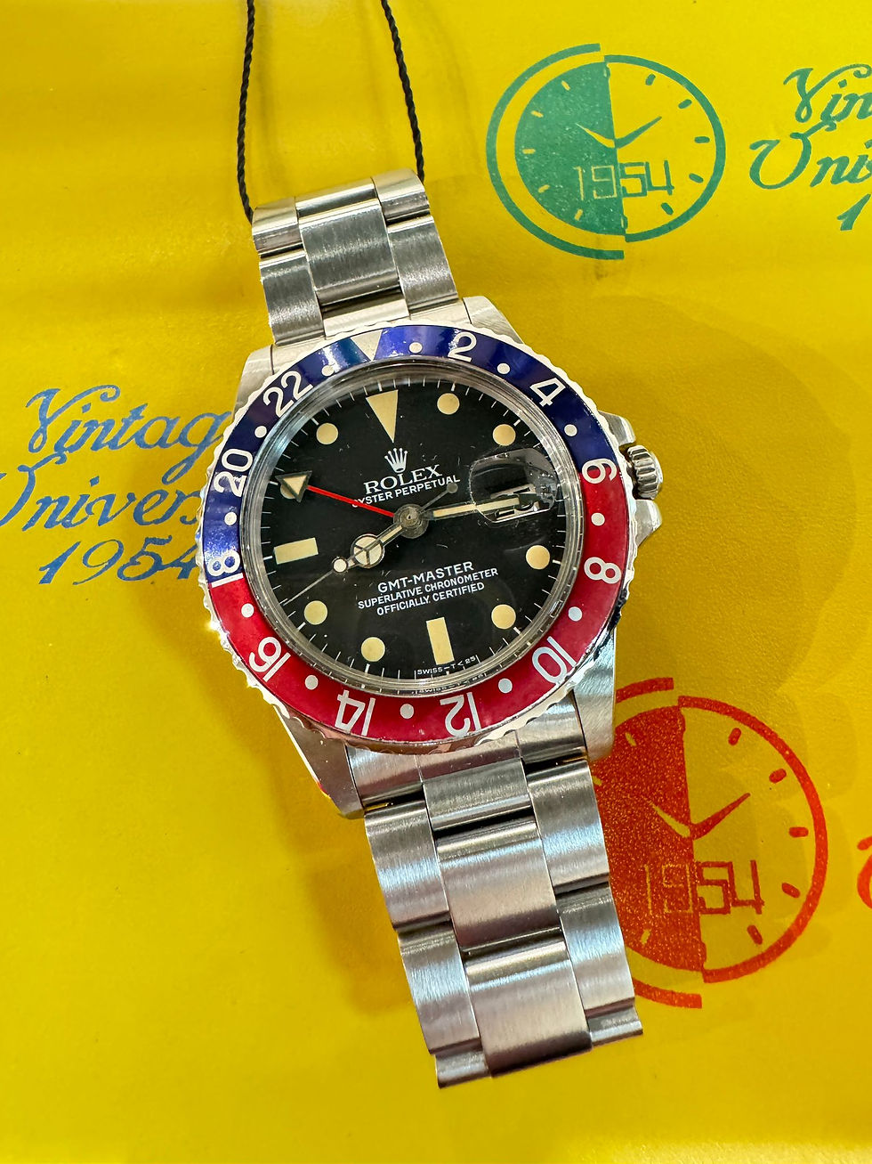 Rolex GMT - MASTER II 1675 罕有原裝藥膏面 夜光已變黃BW2309