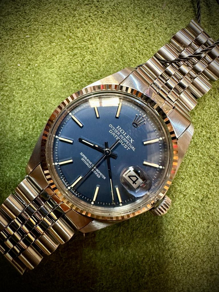 🌈🌈新返貨啦🌈🌈Vintage Rolex DateJust 1601🖤🖤原裝完美深藍面 淨錶🖤🖤狀態一流😎(銅鑼灣店)