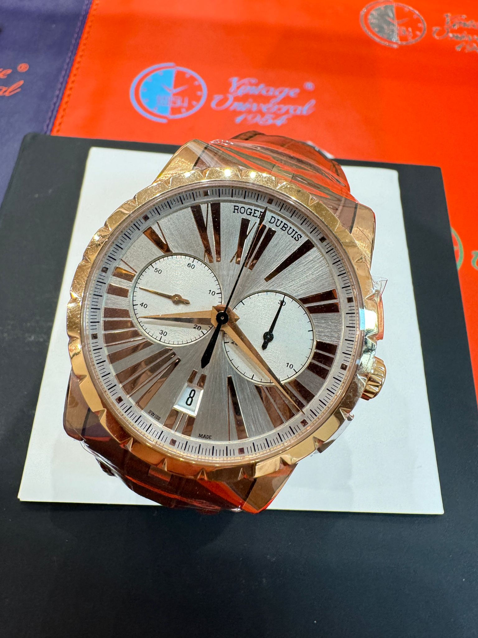 Roger Dubuis Excalibur 42 DBEX0390 18K玫瑰金款式 珍珠陀 MC164