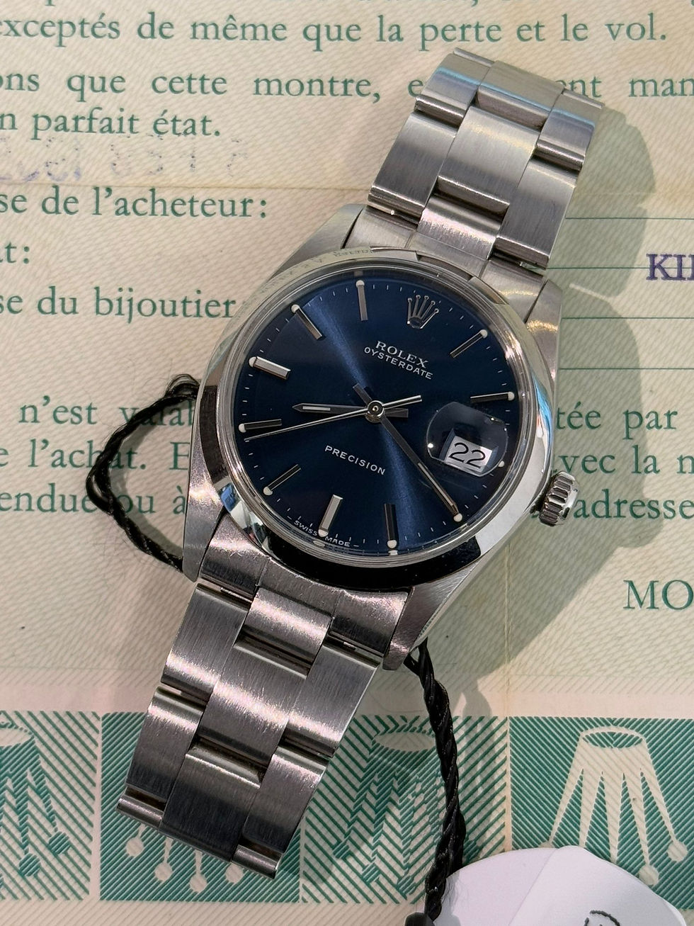 🌈🌈Vintage Rolex Oyster Date 6694🖤罕有連出世紙 跟原裝78350實心鋼帶💛VU1932(廣華街店)