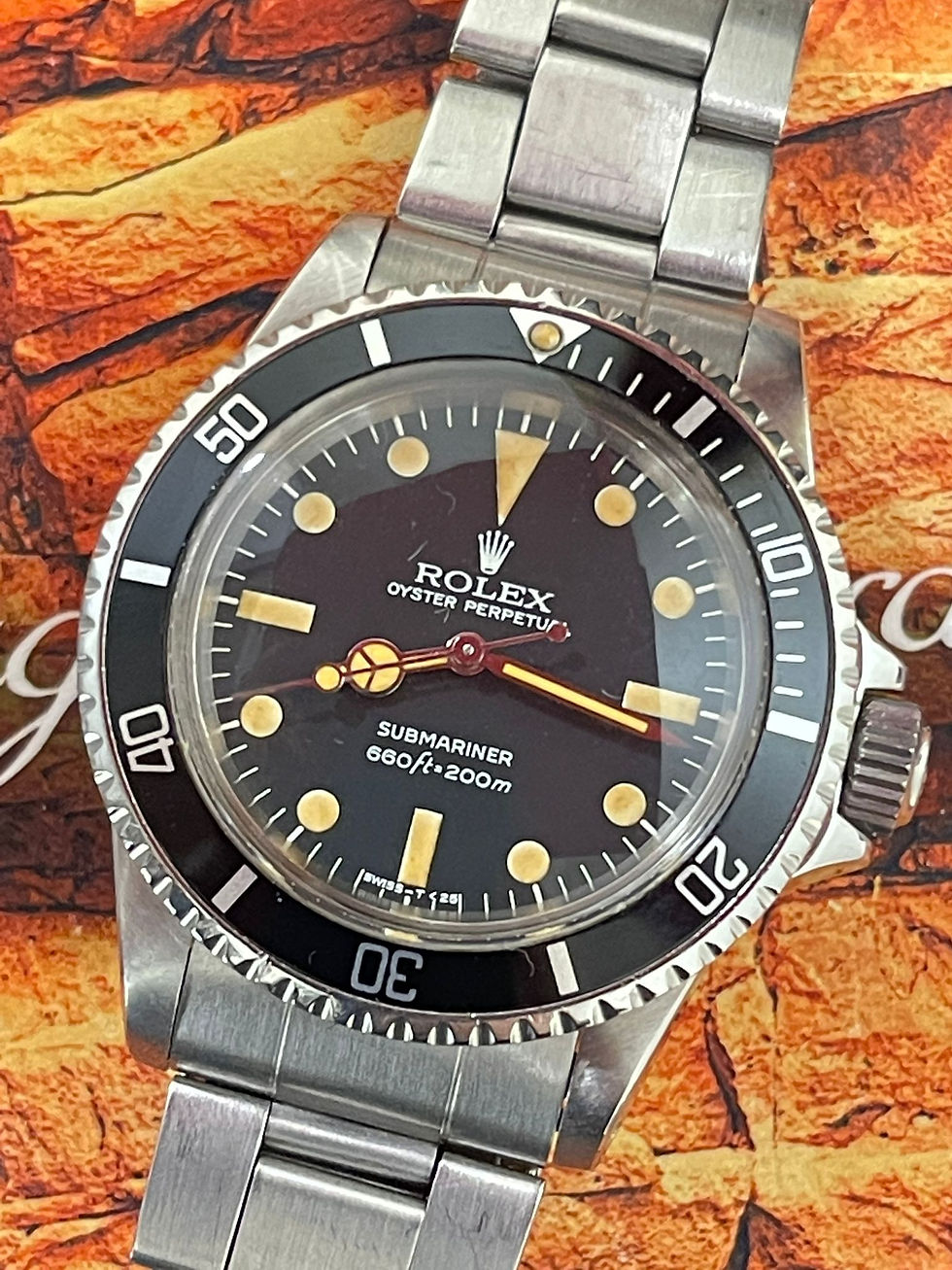 🌈🌈Vintage Rolex 5513 膠面 💚❤️ 黃夜光 2行字 T25面 淨錶💚💚收藏之選 連原裝9315潛水帶💚💚VU618 (旺角店)