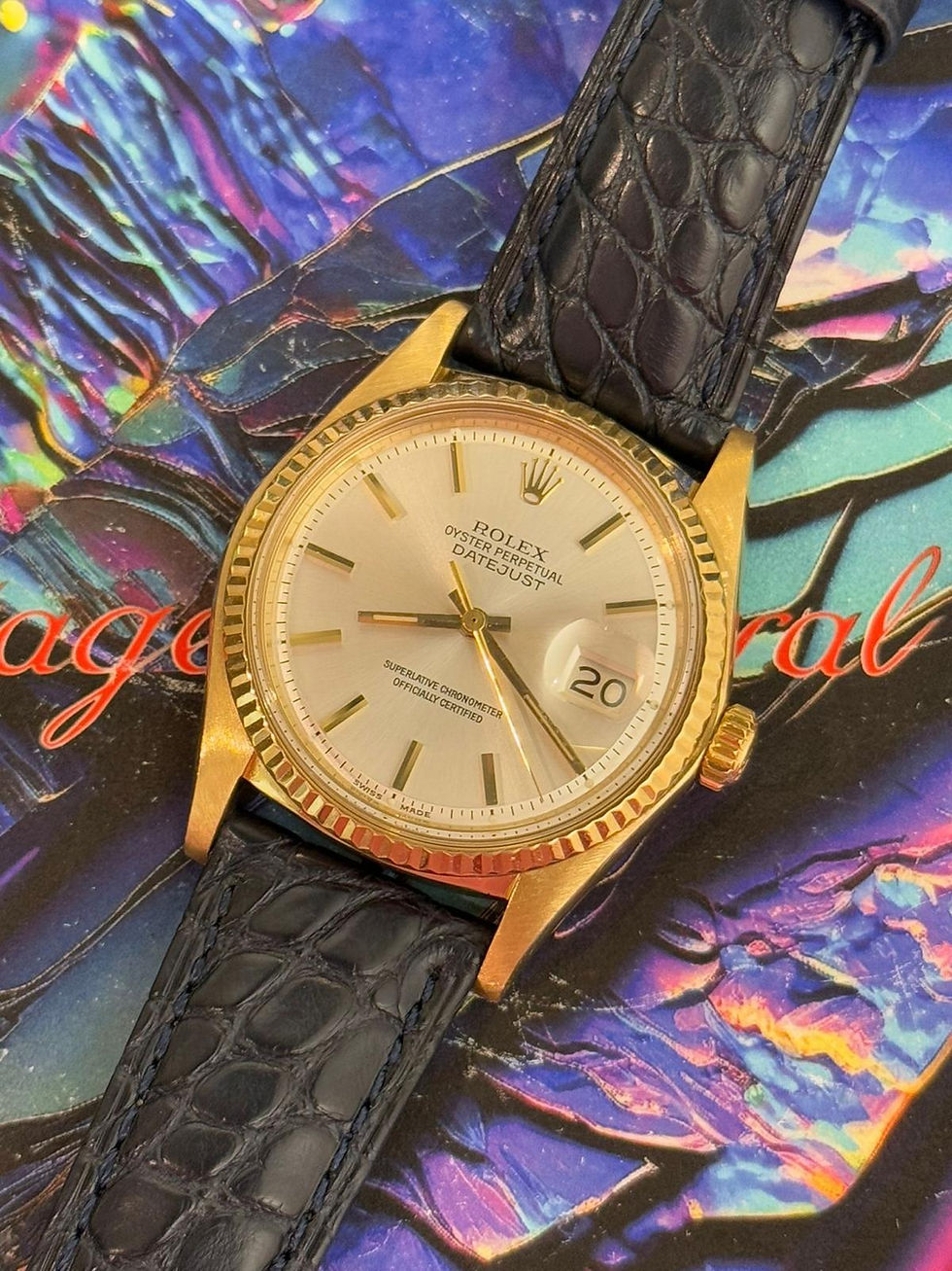 🌈🌈原裝銀面 18K金頭 🥰👔Vintage Rolex Datejust 1601👔靚狀態👍🏻👍🏻VU1841(廣華街店)