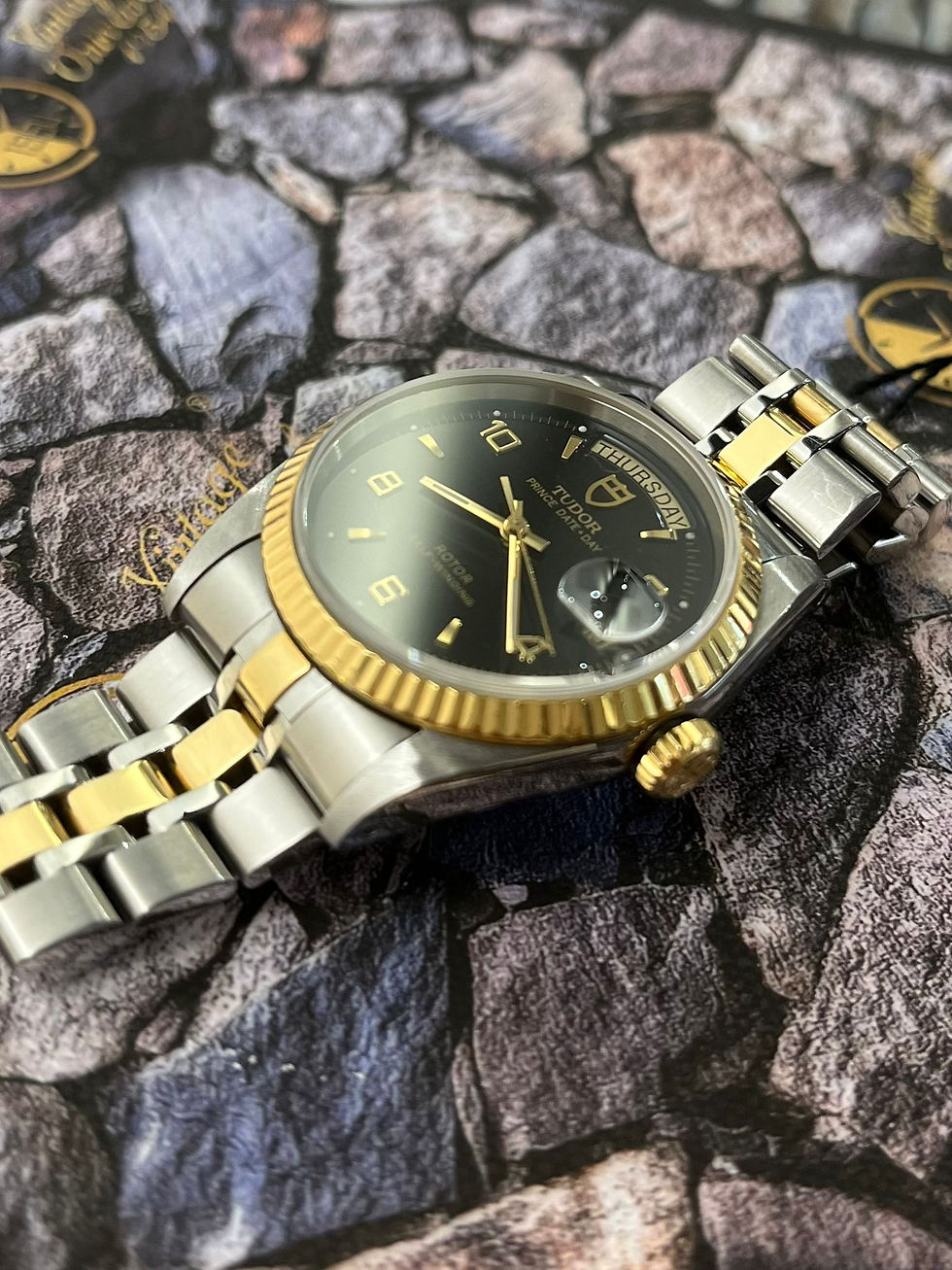 🌈🌈TUDOR PRINCE DATE DAY 76213🖤18K金鋼款式💛VU2567(廣華街店)
