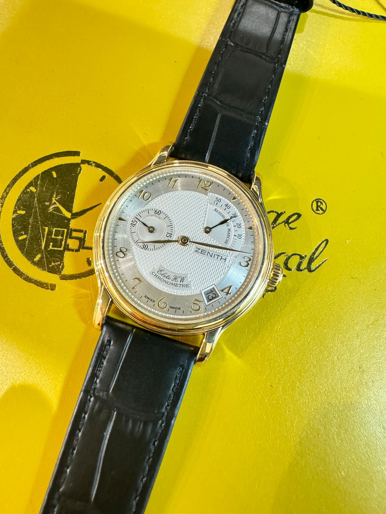 Zenith Elite 30.0240.655原裝銀面 CS490(洗衣街店)