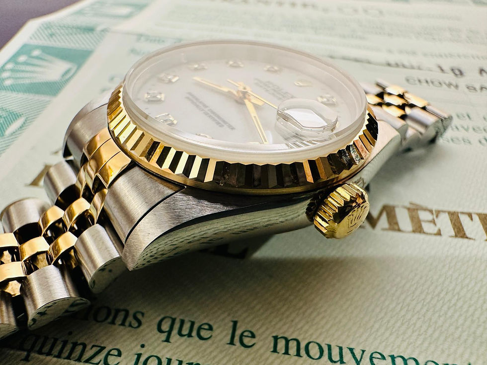Thumbnail: 🌈🌈Vintage Rolex DateJust 68273🤍原裝白瓷面水泡鑽石字面💎VU3000（廣華街店）