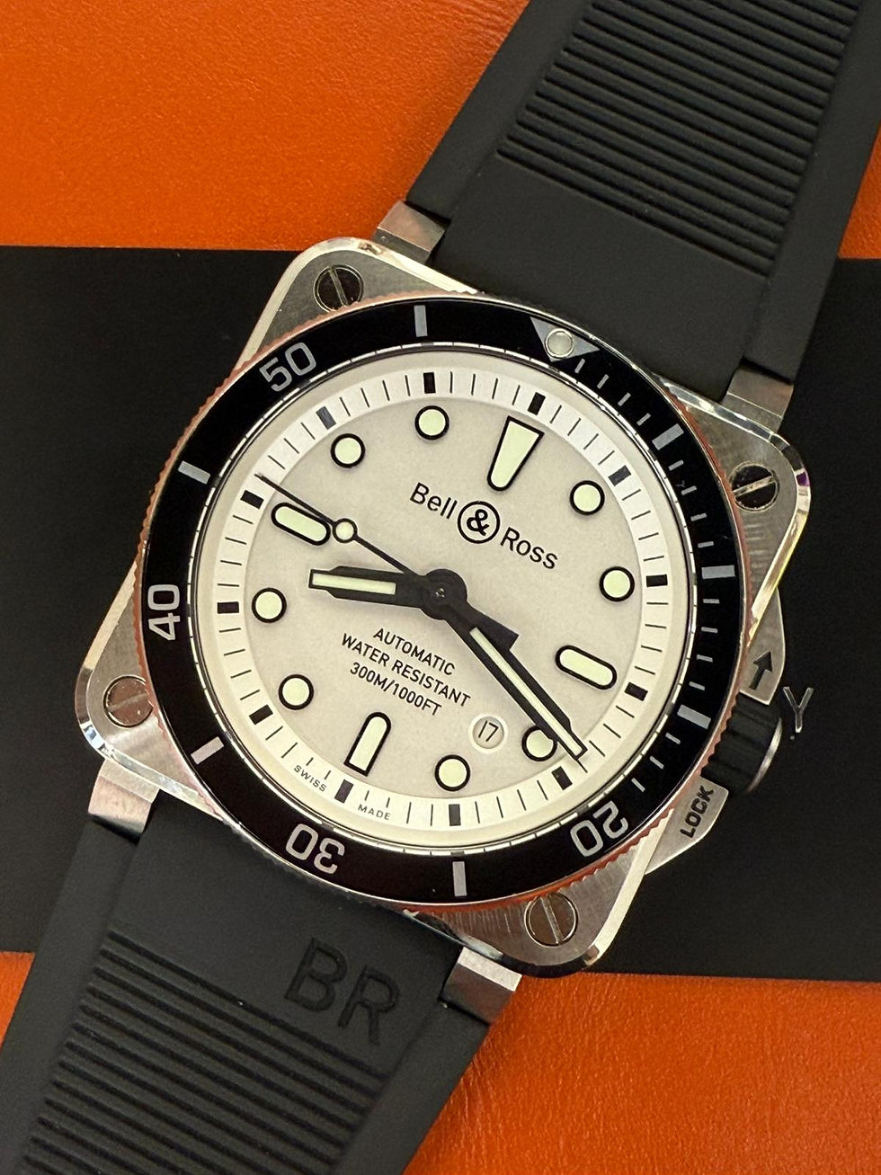 🌈🌈Bell & Ross BR0392-D-WH-ST/SRB ❤️VU2194(廣華街店)