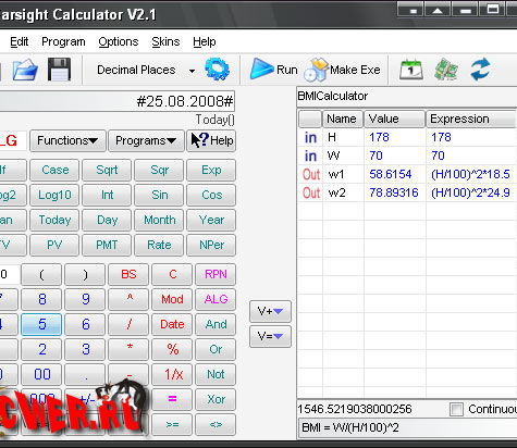 Farsight Calculator