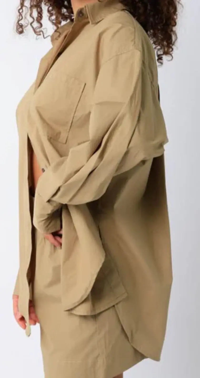 Thumbnail: Olivaceous Zaria Button Down Shirt