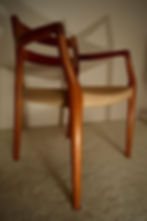 Moller chair 67 with newly woven paper cord by Caning Canada, Vancouver BC